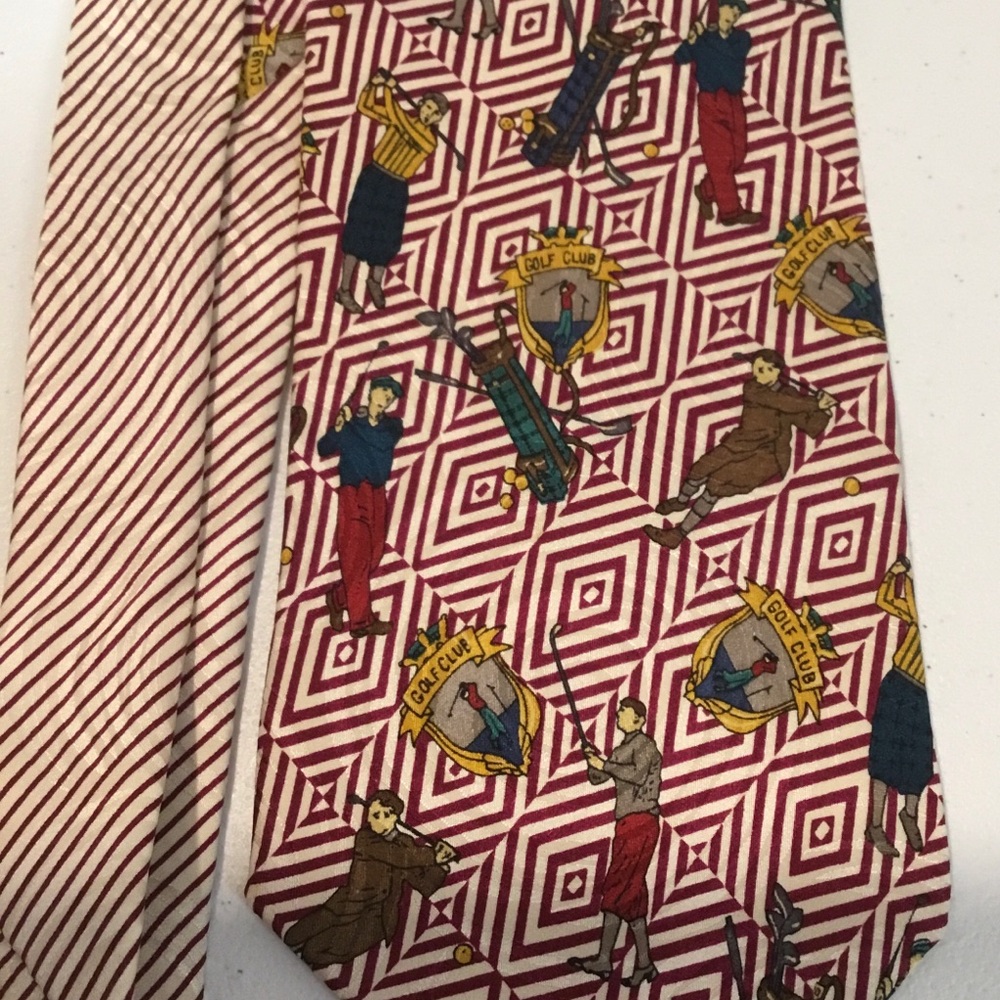 Vintage Golf Magazine Men’s golf Neck tie 100% silk - Picture 3 of 7
